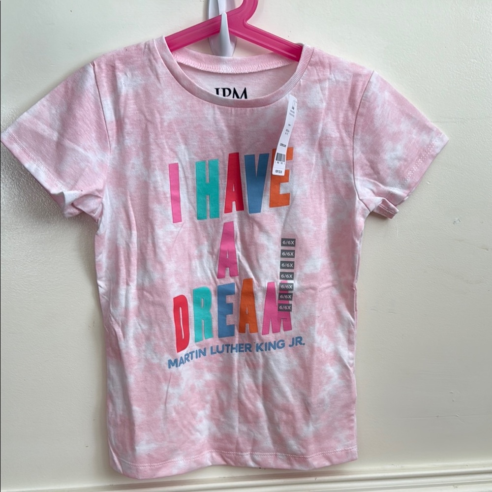 Carter's Pink Short Sleeve Tee Dare to Dream Sz 6X